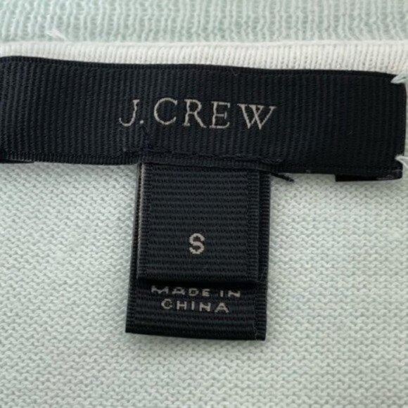 J.CREW V-neck sweater summer weight seafoam green size Small style G1293 - Picture 5 of 7